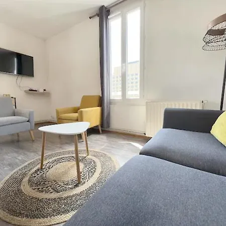 La Gare: 50m2, 4 Prs, 2 Ch - Proximite Cite Gastro Dijon