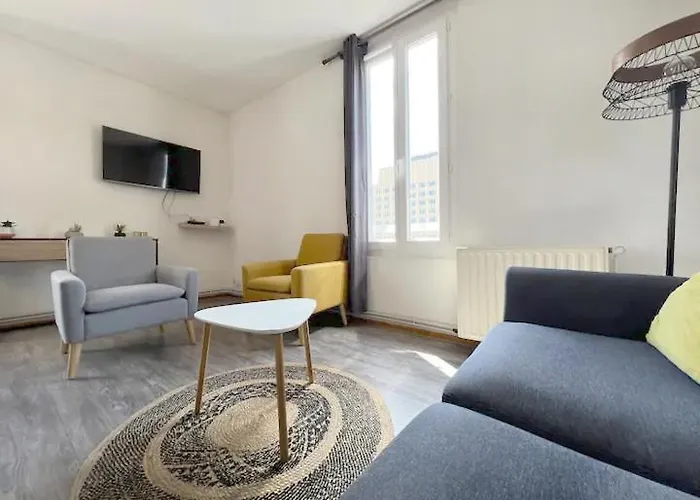 Appartement La Gare: 50m2, 4 Prs, 2 Ch - Proximité Cité Gastro *